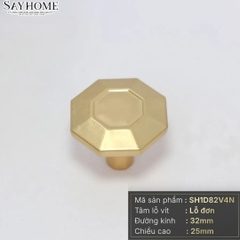 Núm tủ hiện đại màu đen mờ và vàng SH1D82V4N tại thành phố Hồ Chí Minh