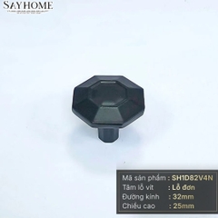 Núm tủ hiện đại màu đen mờ và vàng SH1D82V4N tại thành phố Hồ Chí Minh