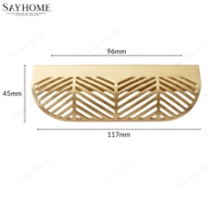 Tay nắm tủ hiện đại màu vàng đồng SH2211