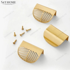 Tay nắm tủ hiện đại màu vàng đồng SH2211