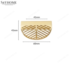 Tay nắm tủ hiện đại màu vàng đồng SH2211