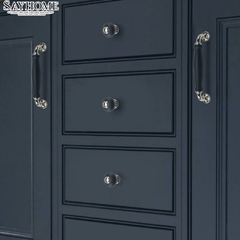 Tay nắm tủ tân cổ điển Vintage màu đen vàng SH2215