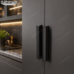 Tay nắm tủ hiện đại màu đen mờ SH2222