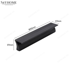 Tay nắm tủ hiện đại màu đen mờ SH2222