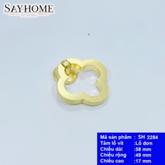Tay nắm tủ hiện đại màu vàng gold SH2284