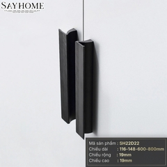 Tay nắm tủ hiện đại màu đen mờ SH22D22 tại Thành phố Hồ Chí Minh