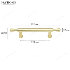 Tay nắm đũa tân cổ điển vintage màu vàng gold SH2342