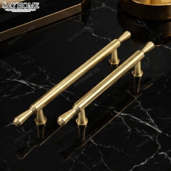 Tay nắm đũa tân cổ điển vintage màu vàng gold SH2342