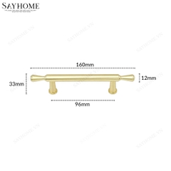 Tay nắm đũa tân cổ điển vintage màu vàng gold SH2342