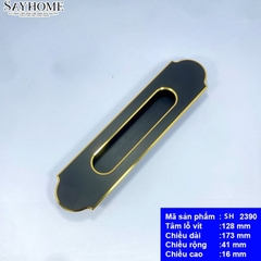 Tay nắm âm tủ màu vàng đen SH2309