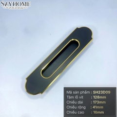 Tay nắm âm tủ hiện đại màu vàng đen SH23D09 tại thành phố Hồ Chí Minh