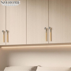 Tay nắm tủ hiện đại màu vàng gold SH2512