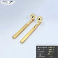 Tay nắm tủ hiện đại màu vàng gold SH25V12 tại thành phố Hồ Chí Minh