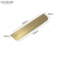 Tay nắm tủ hiện đại màu vàng gold SH260 tại thành phố Hồ Chí Minh
