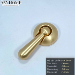 Tay nắm tủ tân cổ điển màu vàng gold SH2801