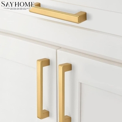 Tay nắm tủ hiện đại màu vàng gold SH2802
