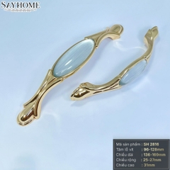 Tay nắm tủ tân cổ điển vintage màu vàng gold SH2816