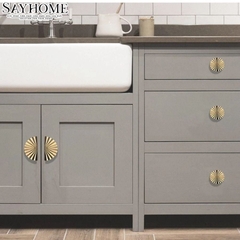 Tay nắm tủ tân cổ điển màu vàng gold SH2883