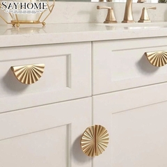 Tay nắm tủ tân cổ điển màu vàng gold SH2883