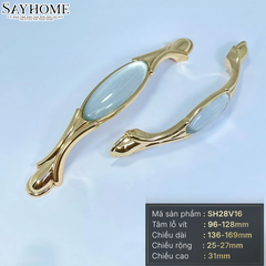 Tay nắm tủ tân cổ điển vintage màu vàng gold SH28V16 tại thành phố Hồ Chí Minh