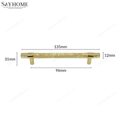 Tay nắm đũa hiện đại màu vàng gold SH3331