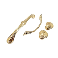 Tay nắm tủ tân cổ điển Vintage màu vàng gold 18k SH8939