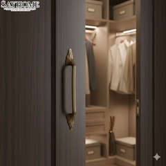 Tay nắm tủ tân cổ điển Vintage màu đồng SH3667