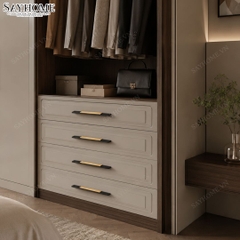 Tay nắm tủ hiện đại màu vàng đen SH5551