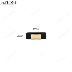 Tay nắm tủ hiện đại màu vàng đen SH5551