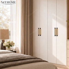 Tay nắm tủ hiện đại màu vàng đen SH5551