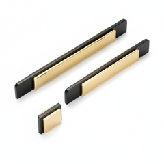 Tay nắm tủ hiện đại màu vàng đen SH5551