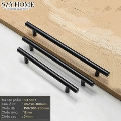 Tay nắm đũa hiện đại màu đen mờ SH5557