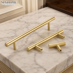 Tay nắm đũa hiện đại màu vàng gold 18k SH5557
