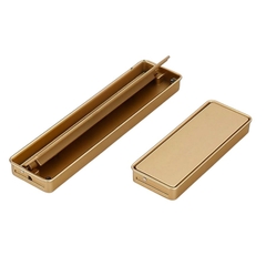 Tay nắm âm tủ hiện đại màu vàng mờ SH5571