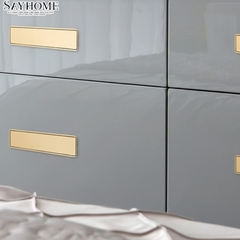 Tay nắm âm tủ hiện đại màu vàng gold SH5571