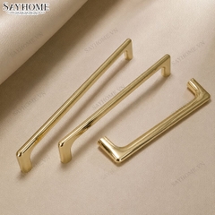 Tay nắm tủ hiện đại màu vàng gold SH5581