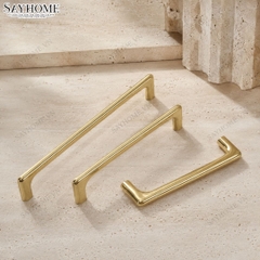 Tay nắm tủ hiện đại màu vàng gold SH5581