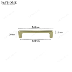 Tay nắm tủ hiện đại màu vàng xước SH5581 tại thành phố Hồ Chí Minh