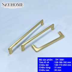 Tay nắm tủ hiện đại màu vàng gold SH5581
