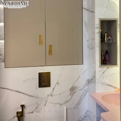 Tay nắm âm tủ hiện đại màu vàng gold SH5589