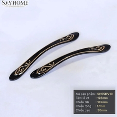 Tay nắm tủ tân cổ điển Vintage màu đen vàng SH55DV10 tại thành phố Hồ Chí Minh