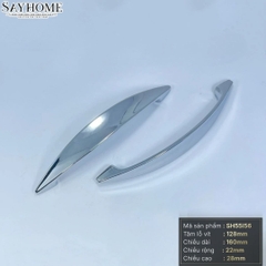Tay nắm tủ hiện đại màu inox SH55I56 tại Tân Bình