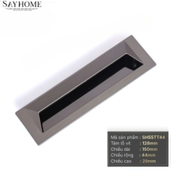 Tay nắm âm tủ hiện đại màu titan SH55TT44 tại thành phố Hồ Chí Minh