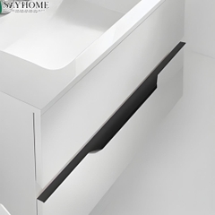 Tay nắm tủ thanh dài hiện đại màu đen và vàng SH5663