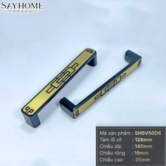 Tay nắm tủ tân cổ điển màu vàng đen SH5V50D6 tại thành phố Hồ Chí Minh