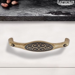 Tay nắm tủ tân cổ điển Vintage màu đồng SH7057
