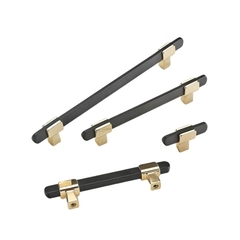 Tay nắm đũa hiện đại màu đen vàng SH8016