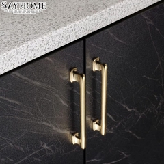 Tay nắm tủ hiện đại màu vàng gold SH8041