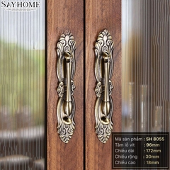 Tay nắm tủ tân cổ điển Vintage màu đồng SH8055