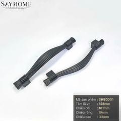 Tay nắm tủ tân cổ điển màu đen SH80D01 tại thành phố Hồ Chí Minh